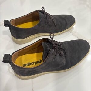 Amberjack The Original Carbon Suede Dress Shoes. Size 9.
